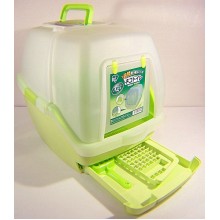 IRIS TIO-530FT 日本 IRIS 屋型貓廁- 綠色